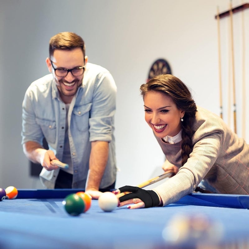 Civaner 8 Pcs 3 Fingers Pool Gloves Billiards Left Hand Cue Sport Show Gloves for Women Men Billiard Shooters Carom Sports Accessories - Image 5